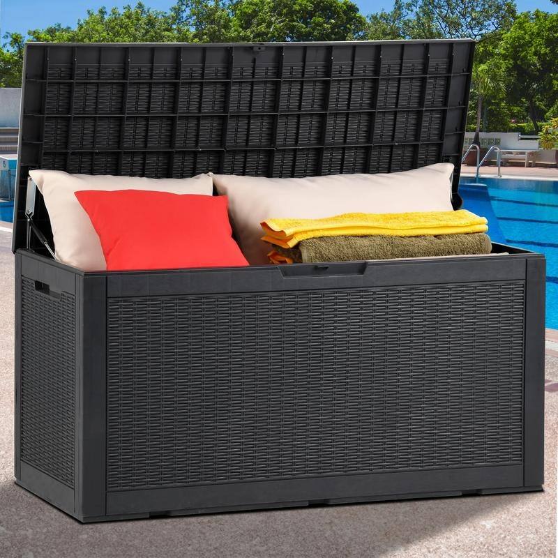 260 Gallon Large Resin Waterproof Outdoor Storage Box