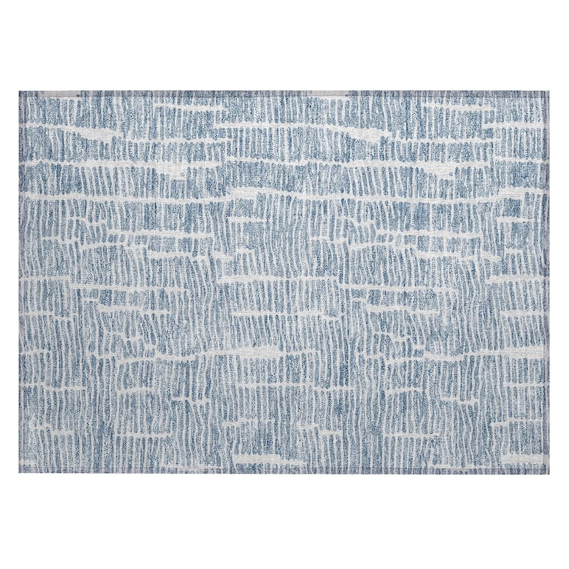 Machine Washable Indoor/ Outdoor Chantille Modern Abstract Rug