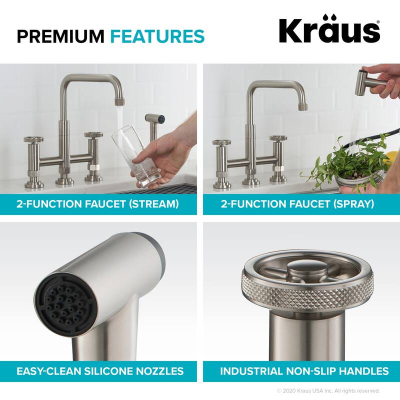 Kraus Urbix 1.8 GPM Bridge Faucet