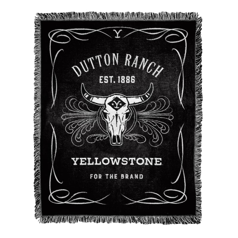 Yellowstone Whiskey Label Woven Jacquard Throw - Bed Bath & Beyond ...