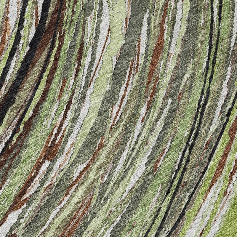 HomeRoots Abstract Transitional Rectangle Outdoor Rug