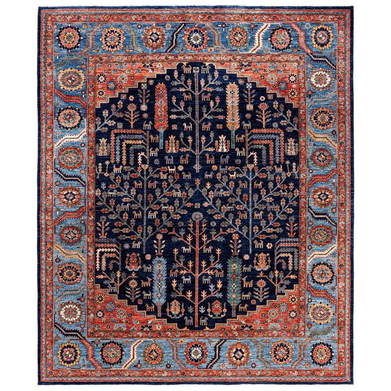 Serapi One-of-a-Kind Hand-Knotted Area Rug - Blue - 8' 3" x 9' 10"