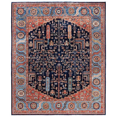 Serapi One-of-a-Kind Hand-Knotted Area Rug - Blue - 8' 3" x 9' 10"