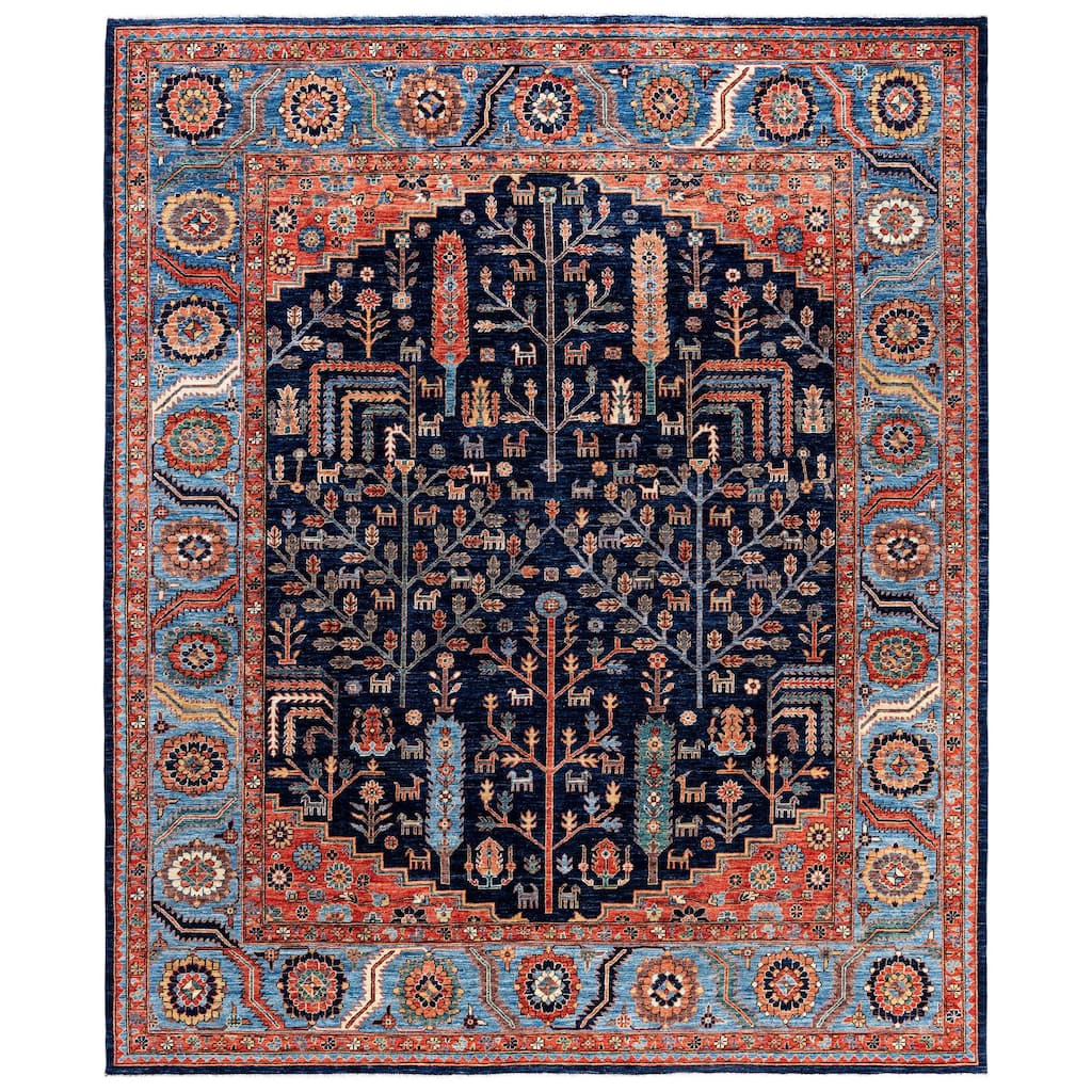 Serapi One-of-a-Kind Hand-Knotted Area Rug - Blue - 8' 3" x 9' 10"