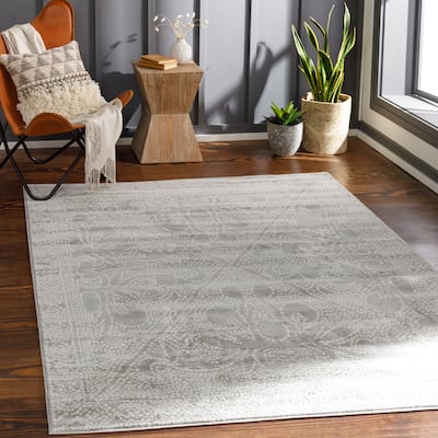 Adela Mosaic Floral Area Rug