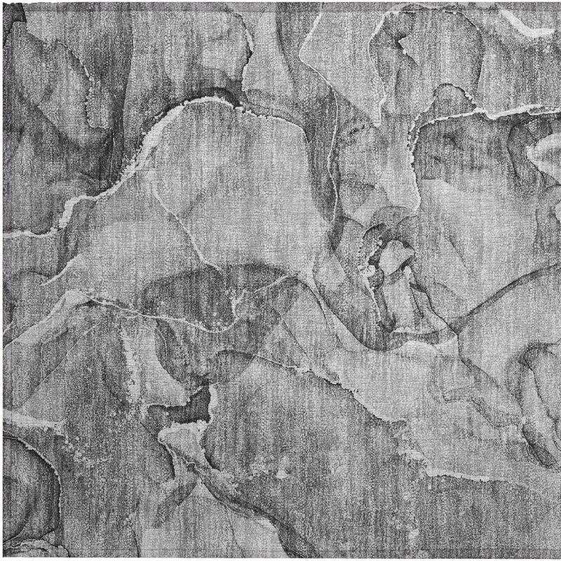 Lalu Artistic Abstract Weather Resistant Blended Style Outdoor Rug