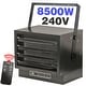 preview thumbnail 25 of 24, 4800/7500/8500/10000-Watt 240V Electric Garage Space Heater Blue