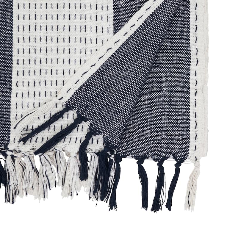 Stitched Banded Table Runner - 16"x72"