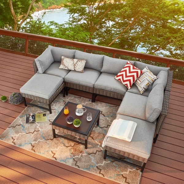 8 piece sales patio conversation set