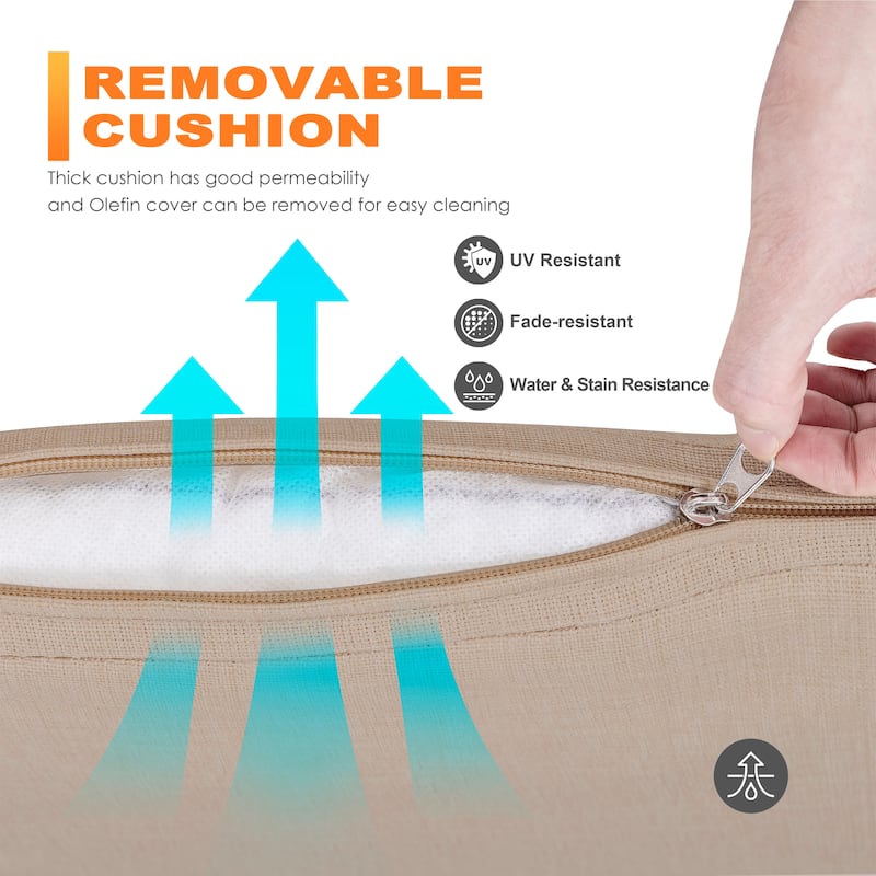 Dining Swivel Chair Set with Cushion