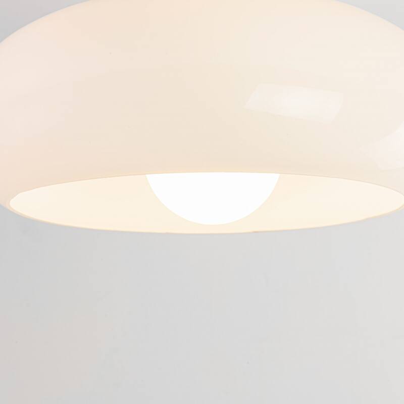 10.4" 1-Light Modern Bowl-Shaped with Brown/Milk White Glass Shade Wall Sconce for Hallways, Bedroom