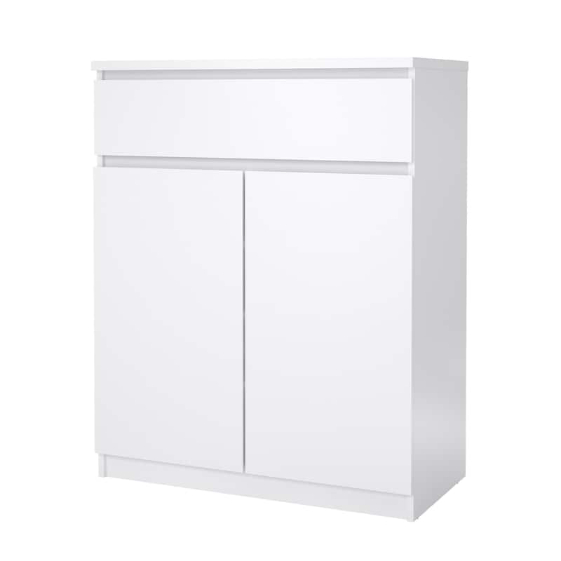 Porch & Den McKellingon 1-drawer, 2-door Sideboard - White High Gloss