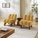 preview thumbnail 40 of 47, Art Leon Set of 2 Comfortable Armless Accent Chair Sectional
