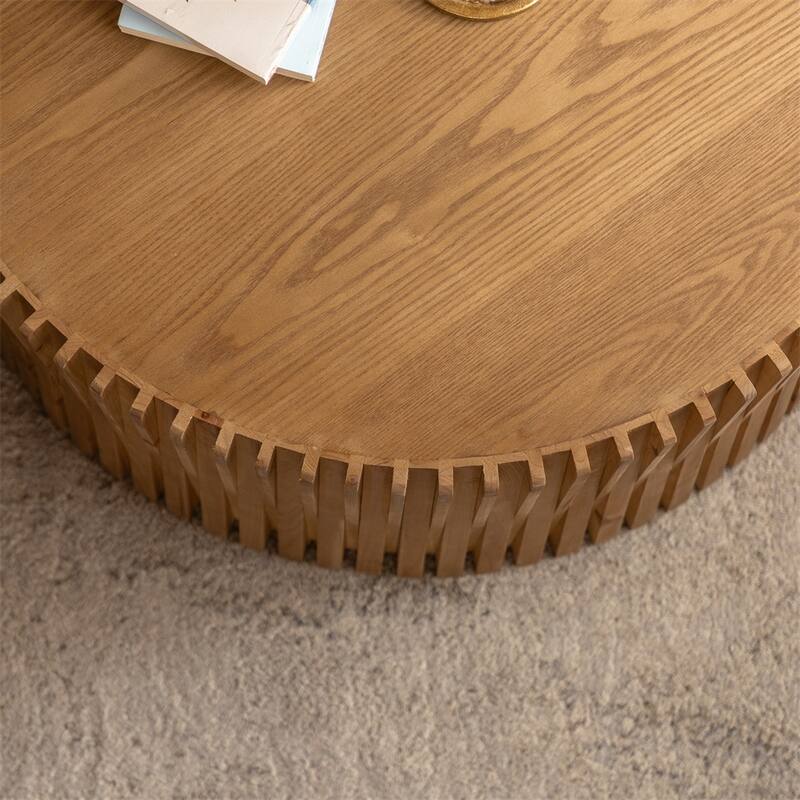 Cylindrical Nesting Coffee Table Set for Living Room (Set of 2)