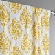 preview thumbnail 5 of 5, Exclusive Fabrics Sandlewood Gold Printed Cotton Tie-Up Window Shade (1 Panel) - 46 X 63
