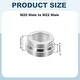 preview thumbnail 10 of 26, Faucet Aerator Adapter, Male to Male Brass Faucet Adapter with Washer for Kitchen Bathroom Sink Water Filter - Silver M20 Male to M22 Male, 10mm Length