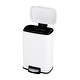 preview thumbnail 10 of 12, Innovaze 1.3 Gallon Stylish Rectangular Matt Step-on Trash Can
