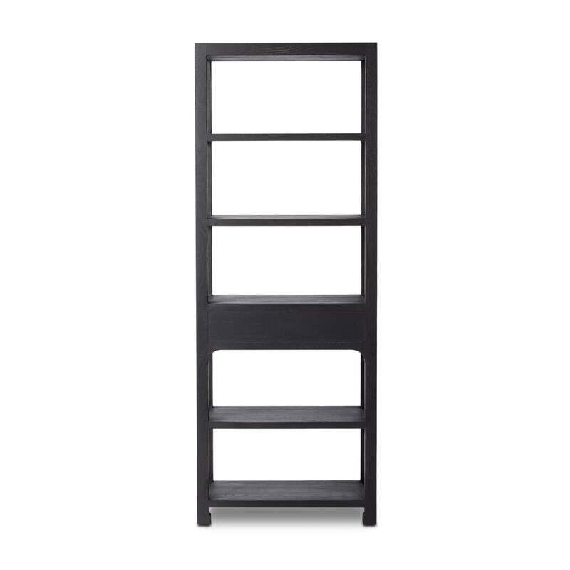 Sydney Bookcase-Aged Black Oak