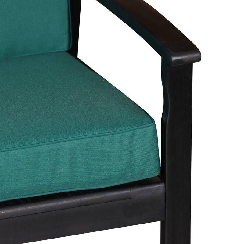 DTY Outdoor Living Longs Peak Eucalyptus Loveseat with Cushions