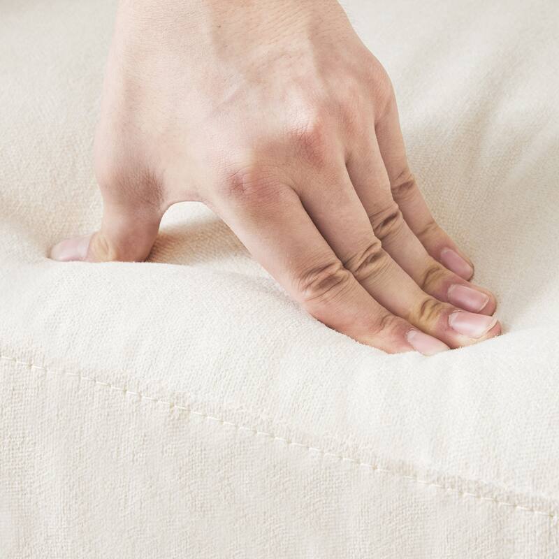 Modern Wooden Barrel Swivel Accent Chair Upholstery Armchair for Living Room