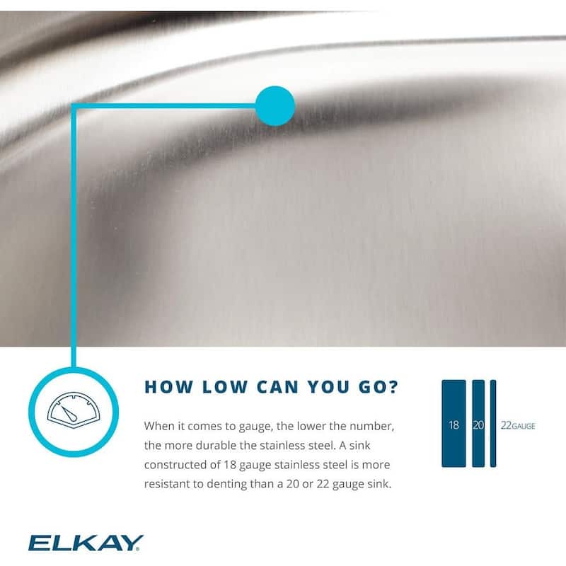 Elkay Lustertone 30-3/4" Undermount Double Basin Stainless Steel