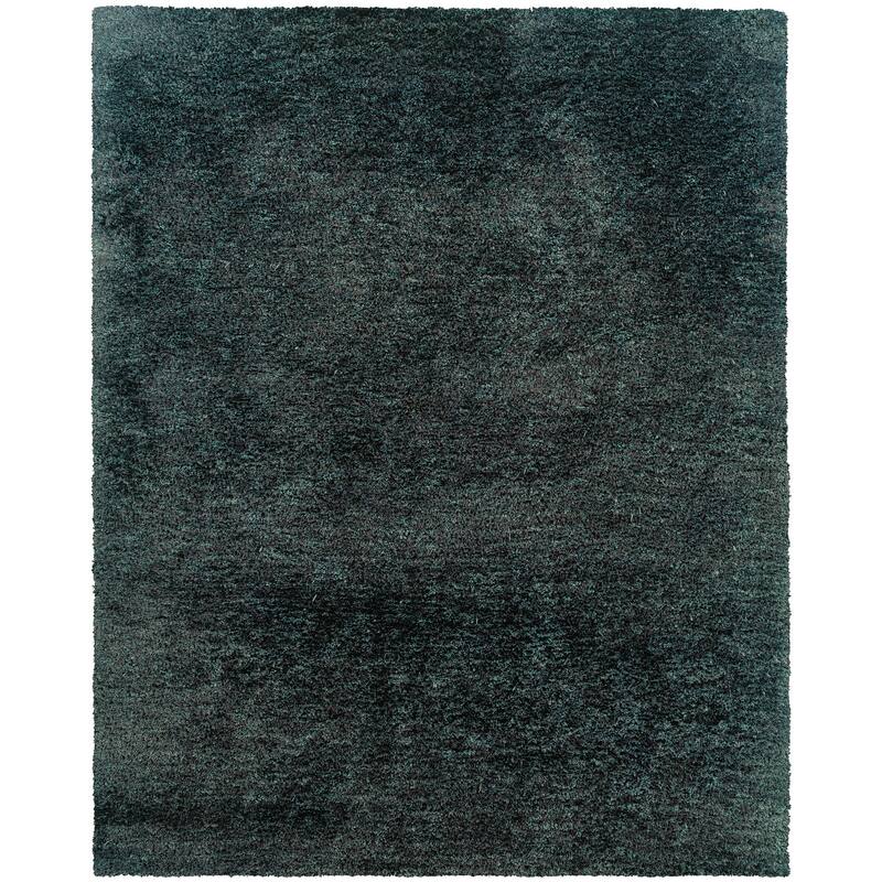 HomeRoots Solid Color Shag Rectangle Area Rug - 62.99 in. x 38.98 in. x 1.60 in.
