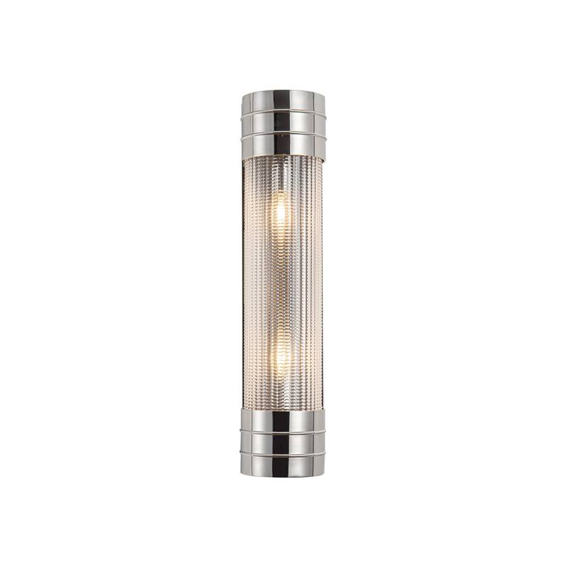 Alora Lighting WV348218 Willard 2 Light 19" Tall Wall Sconce - Polished Nickel / Clear Prismatic Glass