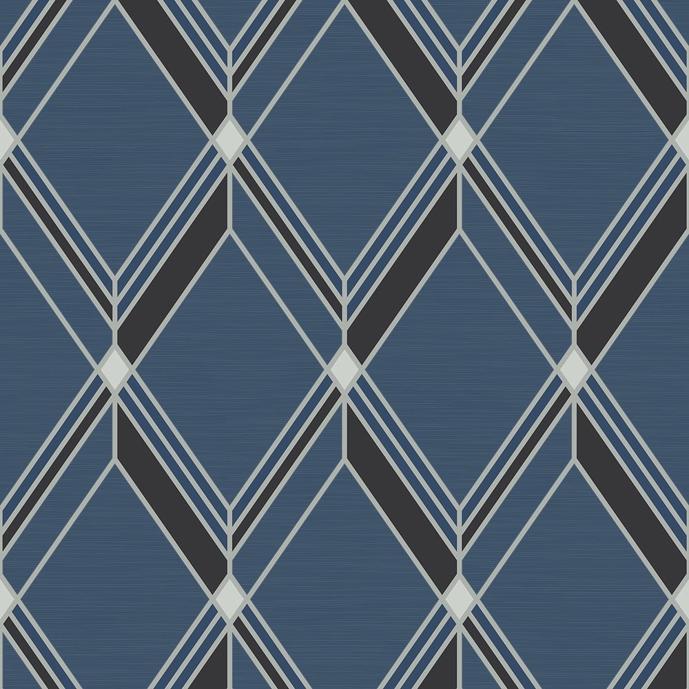 Seabrook Designs Brooklyn Diamond Nonwoven Unpasted Wallpaper