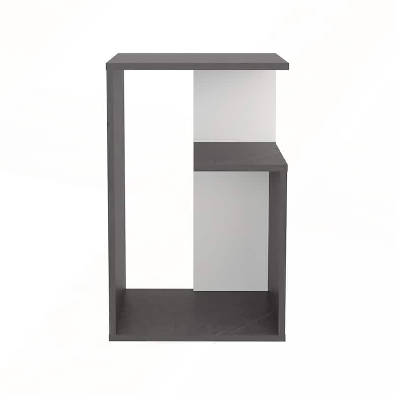 25 Inch High 3-Tier Open Shelf Side Table