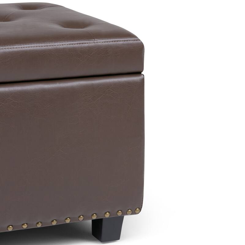 WYNDENHALL Springfield 48 inch Wide Rectangle Storage Ottoman