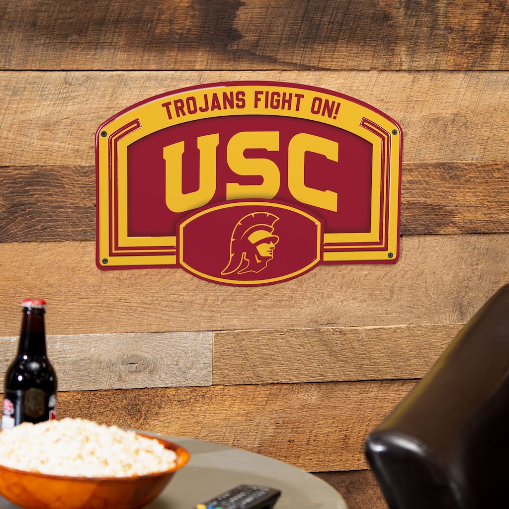 University of Southern California Embossed Steel Wall Sign, 11" x 17"