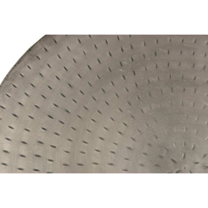 Timbergirl Silver Iron End Table with Storage - 18"