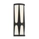 preview thumbnail 2 of 4, Royston 2 Light Black Wall Mount - 6.75'' W x 17.75'' H x 3.375'' D