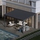 preview thumbnail 34 of 47, Domi Lean to Gazebo, Outdoor Hardtop Wall Mounted Gazebo with Sloping Galvanized Steel Roof