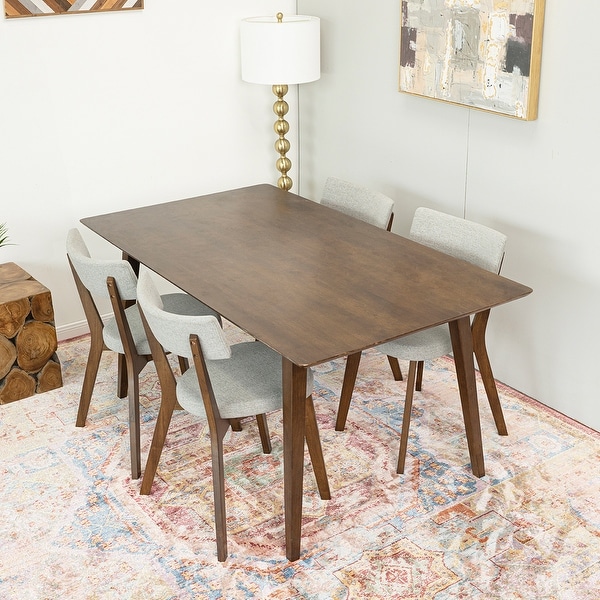 Mid century modern rectangular dining table outlet