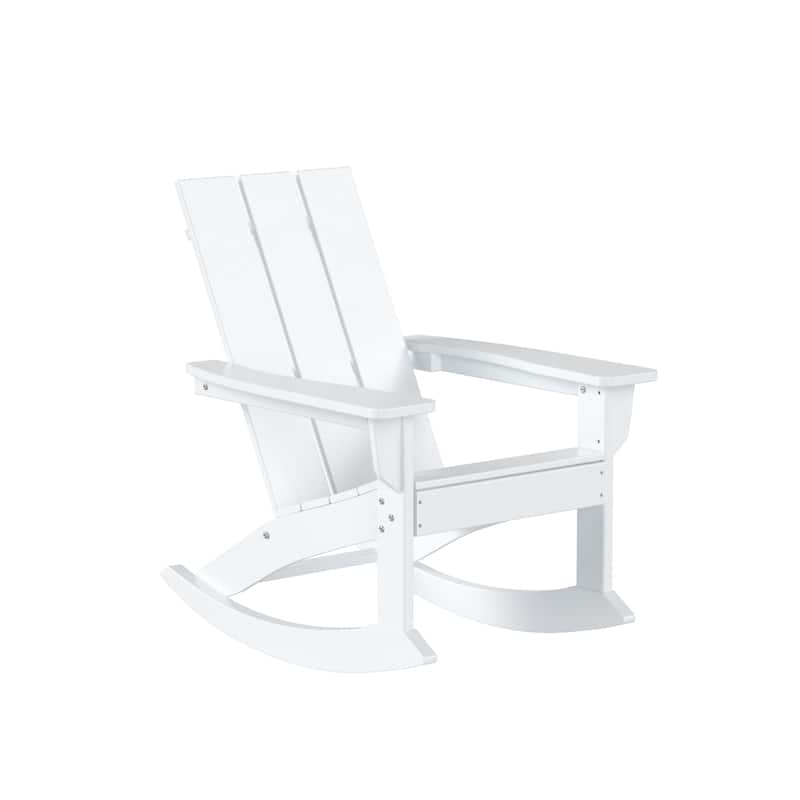 Shoreside 5-Piece Poly All Weather Rocking Chair Conversation Set