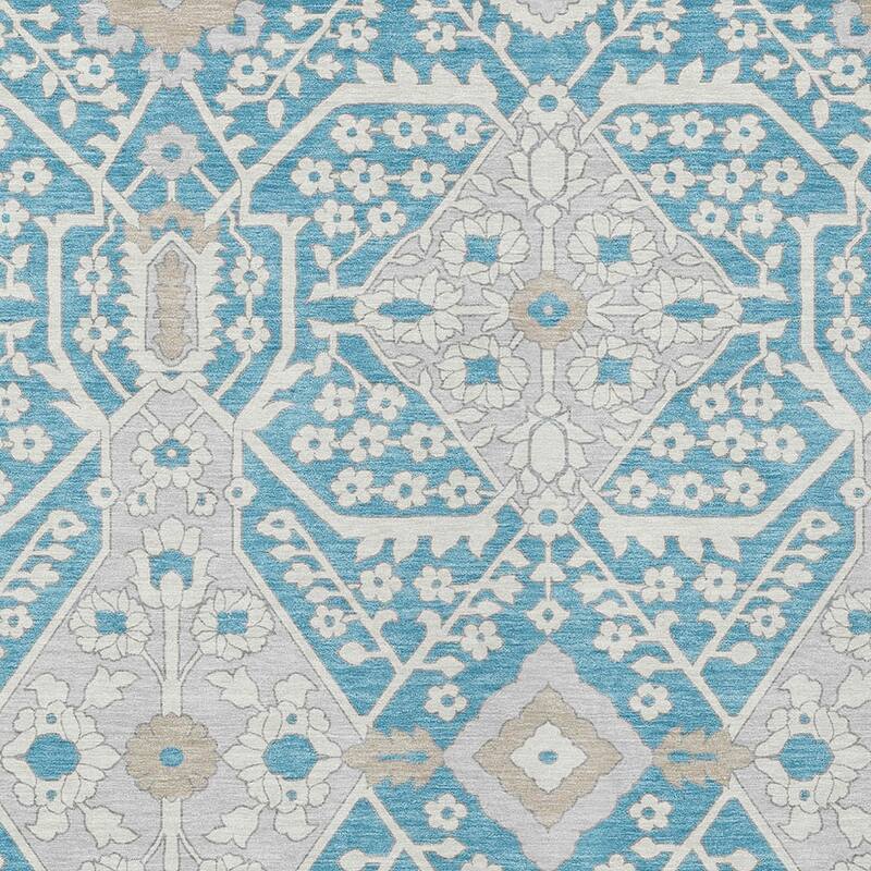 HomeRoots Floral Transitional Rectangle Outdoor Rug