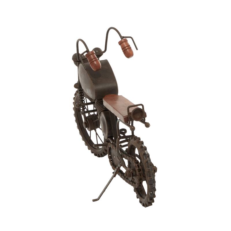 Black Metal Motorcycle Decorative Sculpture