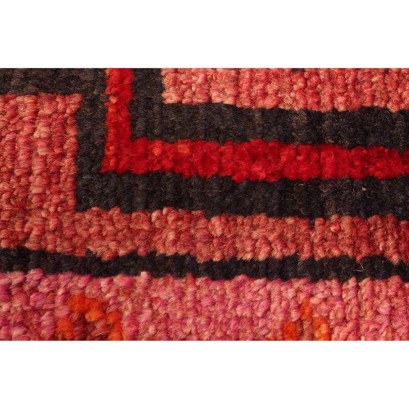 ECARPETGALLERY Hand-knotted Melis Vintage Red Wool Rug - 4'6 x 6'6