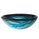 preview thumbnail 2 of 8, KRAUS Nature 17 in. Blue Round 19 mm thick Glass Vessel Bathroom Sink