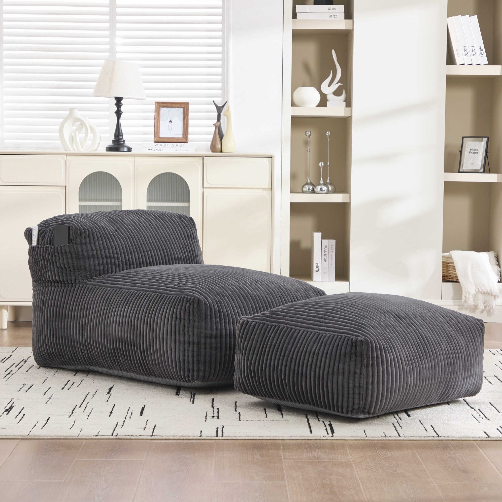 Bean Bag Chair for Adults,Lounger Large Bean Bag Sofa
