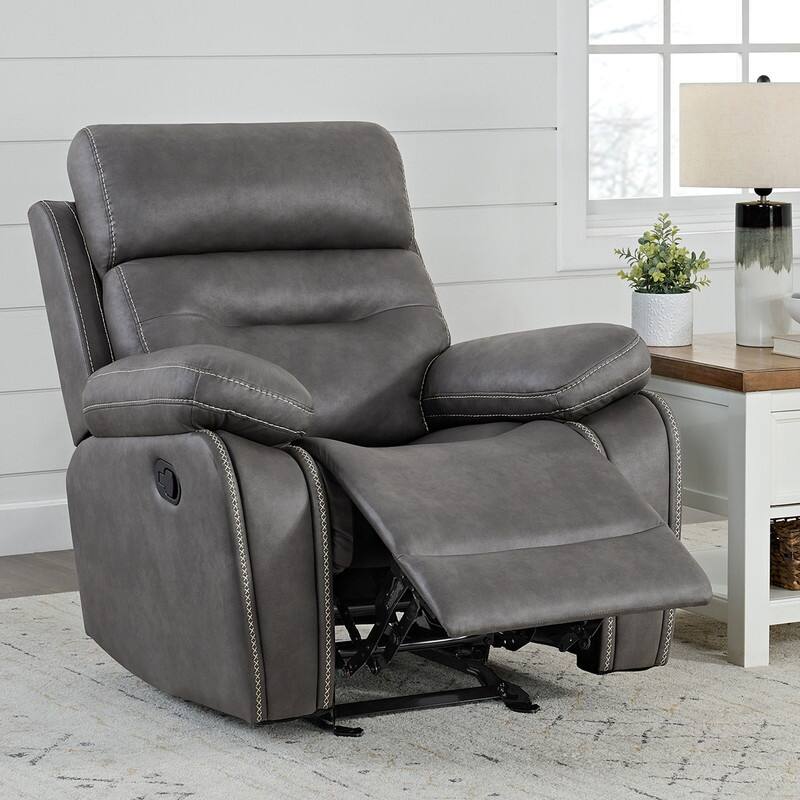 Spruce & Spring Lauren Manual Recliner Glider Rocker Chair for Living Room