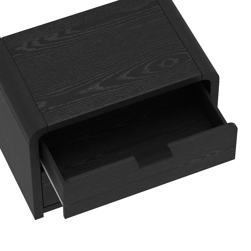 Manhattan Comfort Grace Modern Nightstand with 4 Drawers Set of 2