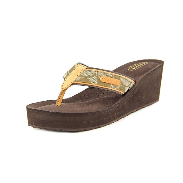 coach platform flip flops
