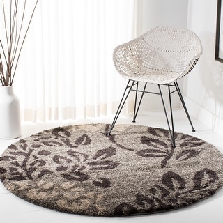 SAFAVIEH Florida Shag Seeta Floral Area 1.2-inch Thick Rug