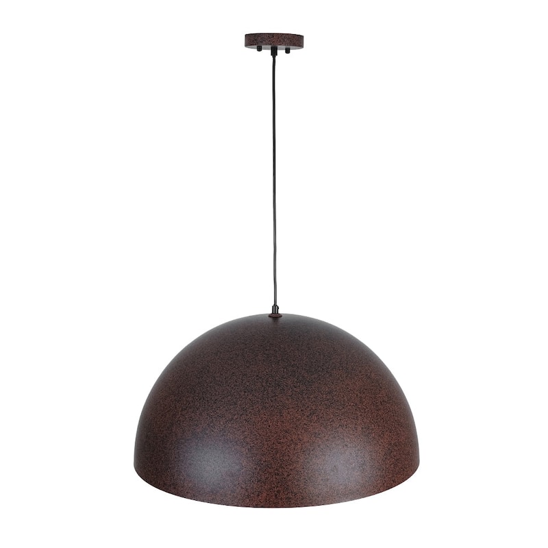 Industrial Oversized Metal Dome Pendant Light - Modern Farmhouse