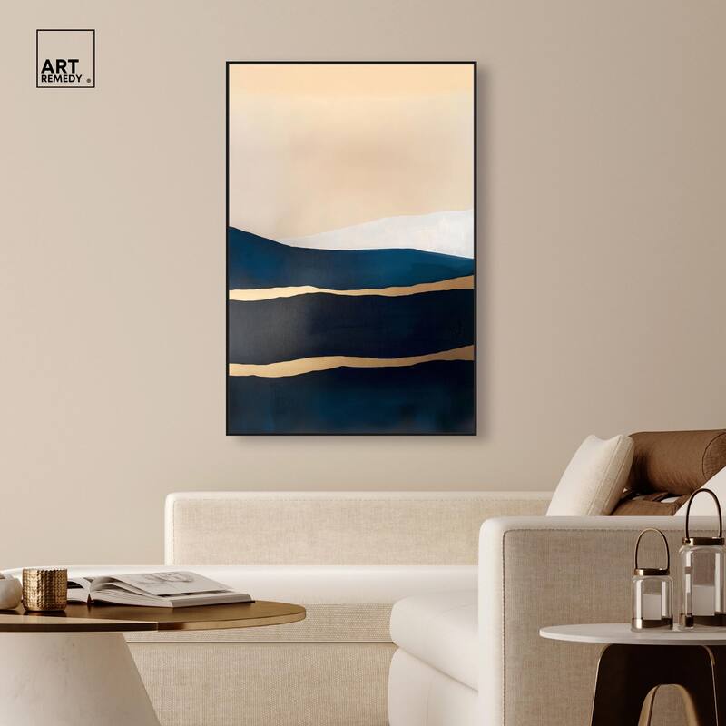 Golden Seam II Canvas by Art Remedy