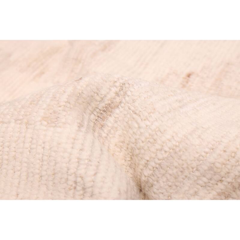 ECARPETGALLERY Hand-knotted Pak Finest Marrakesh Ivory Wool Rug - 7'11 x 10'2