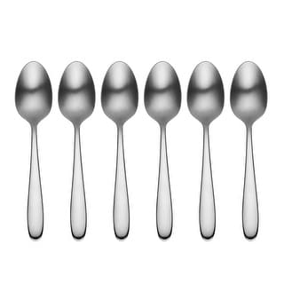 5 Oneida Teaspoons PRINCETON 18/10 Stainless 6 Frosted Handle in VGC