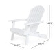 preview thumbnail 37 of 54, Hanlee Acacia Wood Folding Adirondack Chair by Christopher Knight Home - 29.50" W x 35.75" D x 34.25" H